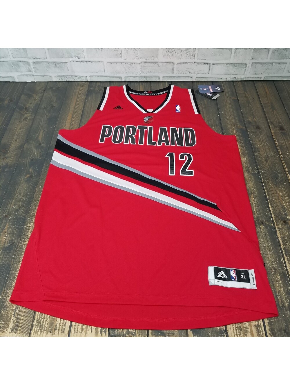 BRAND NEW NBA Adidas Portland Trail Blazers LaMarcus Aldridge Size XL Length +2"